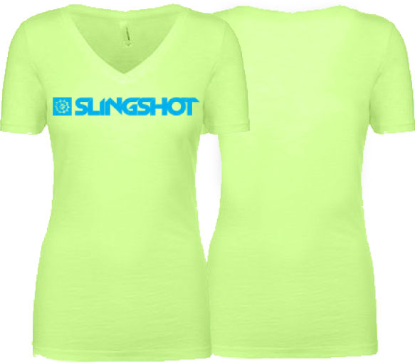 Slingshot Woman Branded V(Neon Greenj