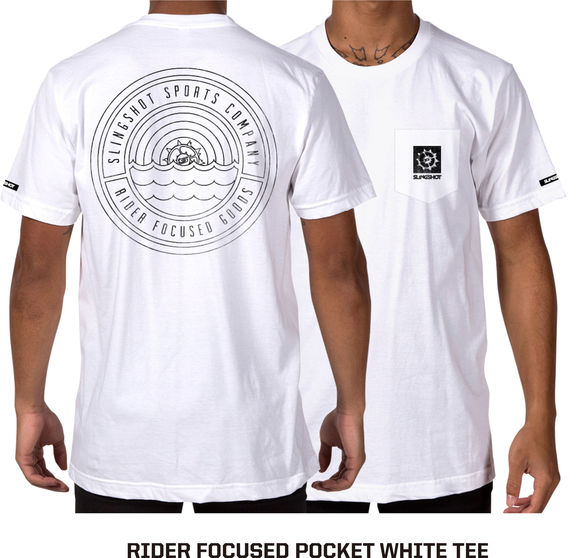 Slingshot Rider Focused Pocket White Tee